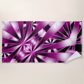 Zeichnend lila Farbenfüllung Strandtuch (Vorderseite)