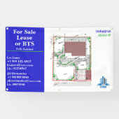 Zeichnend Logo für den Verkauf von Lease- oder BTS Banner (Horizontal)