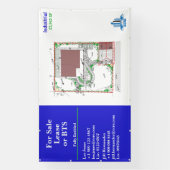 Zeichnend Logo für den Verkauf von Lease- oder BTS Banner (Vertikal)