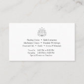 Zeichnend Logo für Elegant Lotus Line Visitenkarte (Rückseite)