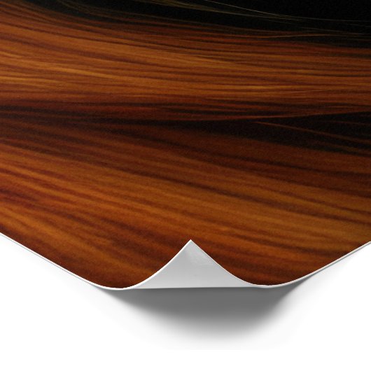 Zeichnend Löwe Poster (Ecke)