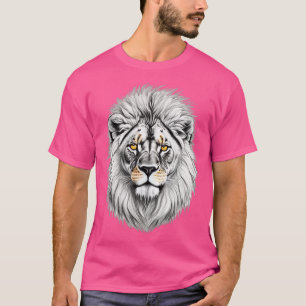 Zeichnend Löwenkopf T-Shirt
