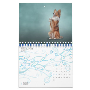 Zeichnend lustige Hunde Kalender
