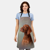 Zeichnend lustige Vizsla Pointer Schürze (Getragen)