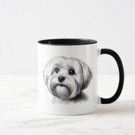 Zeichnend maltesischer Hund Tasse