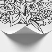 Zeichnend Mandala-Design cool Geschenkpapier (Ecke)