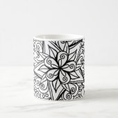 Zeichnend Mandala-Design cool Kaffeetasse (Mittel)