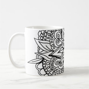 Zeichnend Mandala-Design cool Kaffeetasse