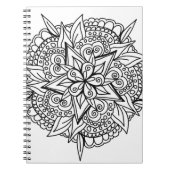 Zeichnend Mandala-Design cool Notizblock (Vorderseite)