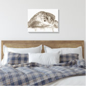 Zeichnend Meeresschildkröte Leinwanddruck (Insitu (Schlafzimmer))