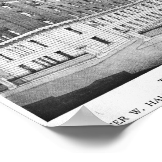 Zeichnend Middlesex Hospital Architects Poster (Ecke)