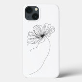 Zeichnend Minimalistische Blume Case-Mate iPhone Hülle (Rückseite)