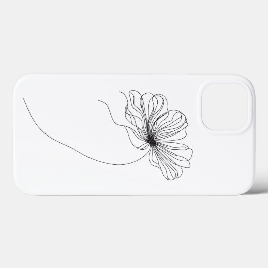 Zeichnend Minimalistische Blume Case-Mate iPhone Hülle (Rückseite (Horizontal))