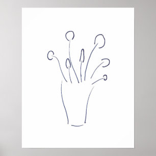 Zeichnend Minimalistische Linie Poster