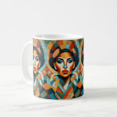 Zeichnend mit Mosaikstücken Kaffeetasse (Vorderseite Links)