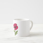 Zeichnend Mohn Espressotasse (Vorderseite Rechts)