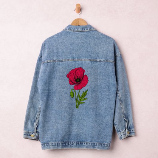 Zeichnend Mohn Jeansjacke (Hangar)