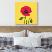 Zeichnend Mohn Leinwanddruck (Insitu (Schlafzimmer))
