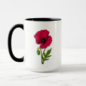 Zeichnend Mohn Tasse (Links)