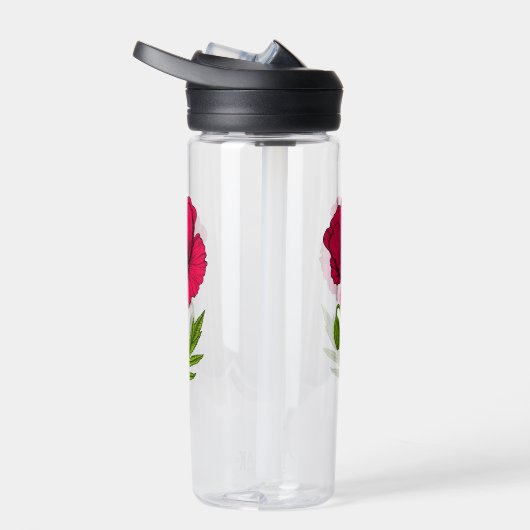 Zeichnend Mohn Trinkflasche (Rechts)