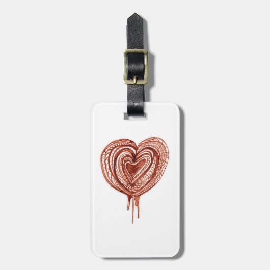 Zeichnend Muskelpumpe Gepäckanhänger (Vorderseite vertikal)