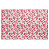 Zeichnend Muster der roten und rosa Herzen Stoff (Fat Quarter (45,7 x 55,9 cm))