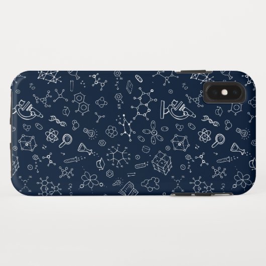 Zeichnend Muster für Wissenschaft/Chemie Case-Mate iPhone Hülle (Rückseite (Horizontal))