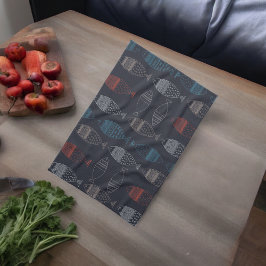 Zeichnend Muster Geschirrtuch