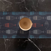 Zeichnend Muster Kurzer Tischläufer