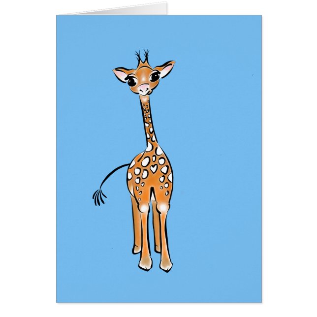 zeichnend niedliche Giraffe, Safaritiere (Vorne)