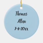 zeichnend niedliche Giraffe, Safaritiere, blaue St Keramik Ornament (Hinten)