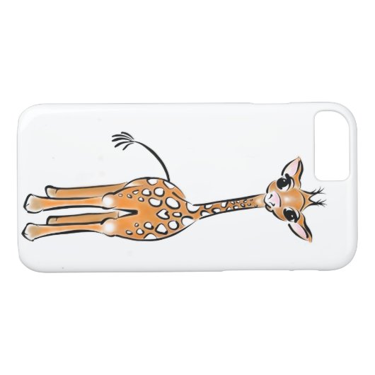 zeichnend niedliche Giraffe, Safaritiere Case-Mate iPhone Hülle (Rückseite (Horizontal))