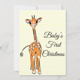 zeichnend niedliche Giraffe, Safaritiere Einladung