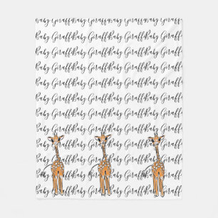 zeichnend niedliche Giraffe, Safaritiere Fleecedecke