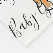 zeichnend niedliche Giraffe, Safaritiere Fleecedecke (Ecke)