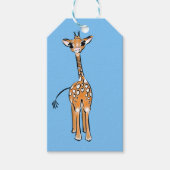 zeichnend niedliche Giraffe, Safaritiere Geschenkanhänger (Vorderseite)