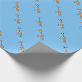 zeichnend niedliche Giraffe, Safaritiere Geschenkpapier (Ecke)