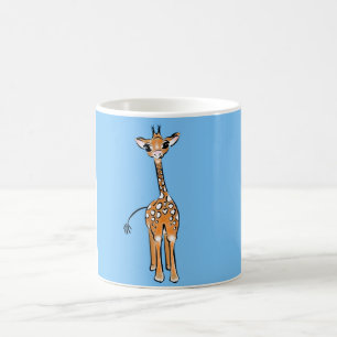 zeichnend niedliche Giraffe, Safaritiere Kaffeetasse