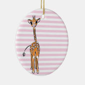 zeichnend niedliche Giraffe, Safaritiere Keramikornament (Rechts)