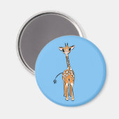 zeichnend niedliche Giraffe, Safaritiere Magnet (Vorderseite/Rückseite)