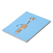 zeichnend niedliche Giraffe, Safaritiere Notizblock (Rotiert)
