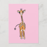 zeichnend niedliche Giraffe, Safaritiere