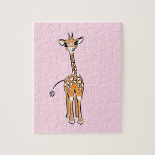 zeichnend niedliche Giraffe, Safaritiere Puzzle
