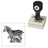 Zeichnend niedliche Zebra- und Foallinie Gummistempel (Stempel)