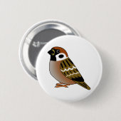 zeichnend niedlicher eurasischer Cartoon Button (Vorne & Hinten)