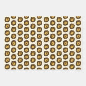 zeichnend niedlicher Löwe Geschenkpapier Set (Vorderseite 3)