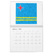 Zeichnend Ölgemälde von Aruba Kalender (Feb 2026)