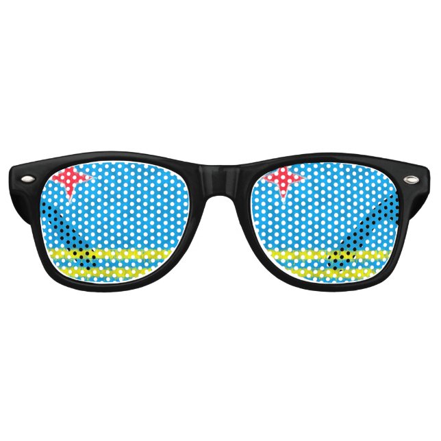 Zeichnend Ölgemälde von Aruba Partybrille (Vorderseite)