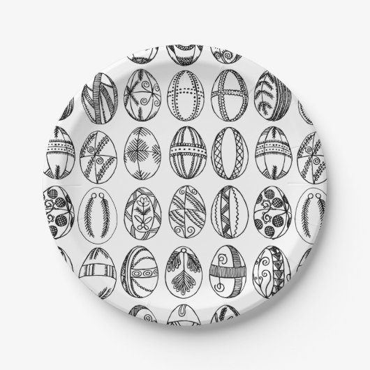 Zeichnend Ostereier, Ostereier, Party Pappteller (Vorderseite)