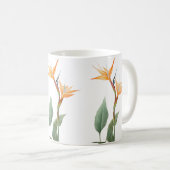 Zeichnend Paradiesvogel (Blume) Kaffeetasse (VorderseiteRechts)